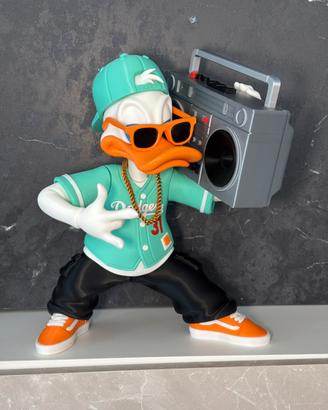 Paperino Donald Duck rapper statua 35 cm