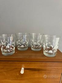 4 Bicchieri Mulino Bianco da collezione