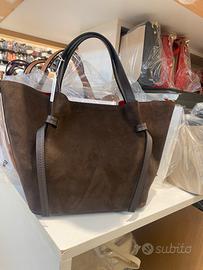 Borsa vera pelle camoscio