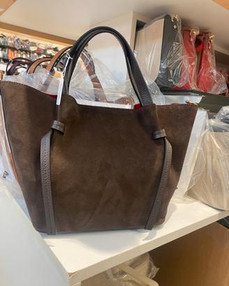 Borsa vera pelle camoscio
