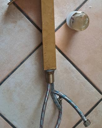 rubinetto miscelatore dorato