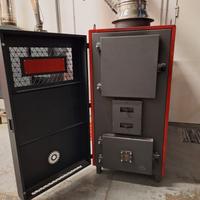 Generatore di aria calda a legna fiamma inversa