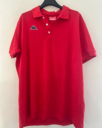 Polo Kappa rossa taglia XXL