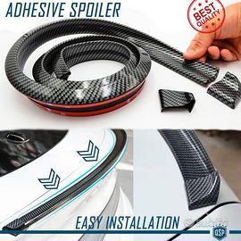 SPOILER Posteriore Per Opel in CARBONIO Adesivo