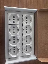 BIPRESA SCHUKO ABB CHIARA 8 PEZZI