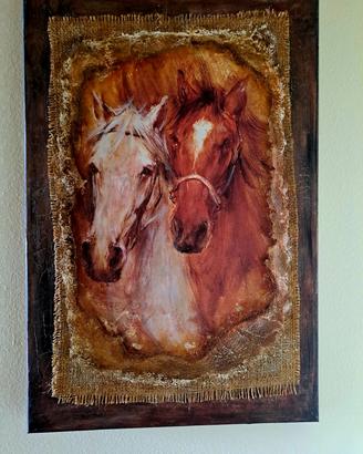 Quadro su tela di sacco
