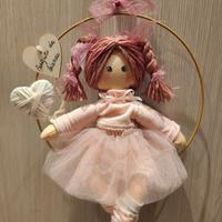 Bambola fatta a mano- fiocco nascita