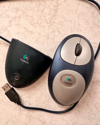 Logitech Mouse Wireless Vintage + Ricevitore USB