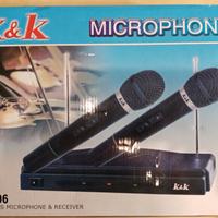 Microfoni wireless per feste/karaoke 