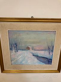 Quadro olio su tavola