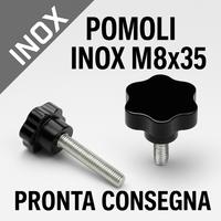 Set 5pz volantino D40 M8x35 INOX