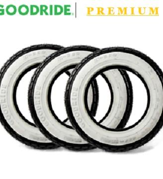 SET 3 Gomme Fascia Bianca Bianche 3.50-10 Vespa