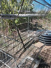Carrello scaffale acciaio 