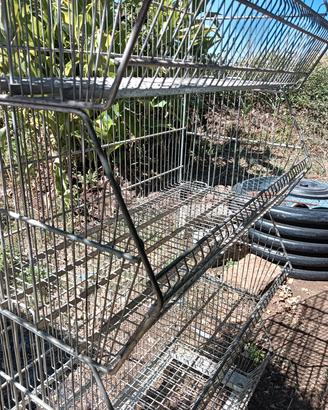 Carrello scaffale acciaio 