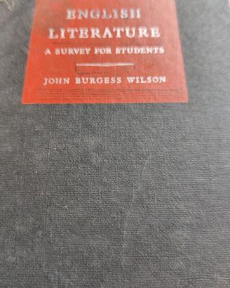 ENGLISH LITERATURE JOHN BURGESS WILSON