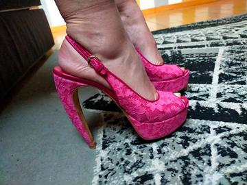 Scarpe rosa alte Walter steiger