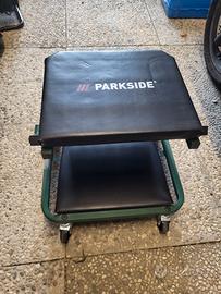 Sgabello - sdraio da lavoro con rotelle