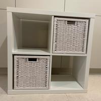 Libreria Kallax IKEA + cestini