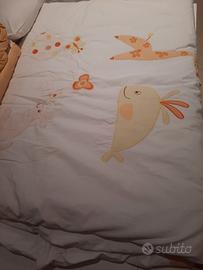 Set piumino e paracolpi lettino