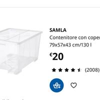 N. 10 Contenitori in plastica Ikea