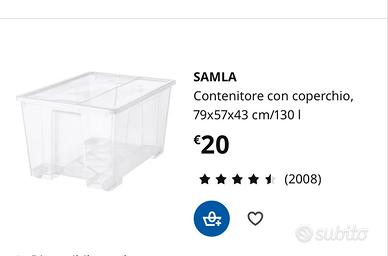 N. 10 Contenitori in plastica Ikea