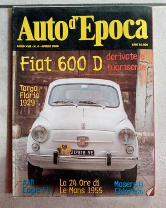 Rivista. Auto d'epoca. N. 4.....aprile 2000