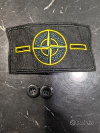 Patch logo ricambio Stone Island con bottoni