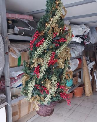 Alberelli di Natale da parete con luci