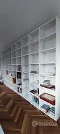 Libreria bianca 5x3 metri, componibile