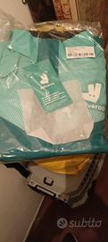  giacca impermeabile Deliveroo nuova,