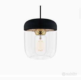 Paralume Acorn Vita nero + paralume o sospension