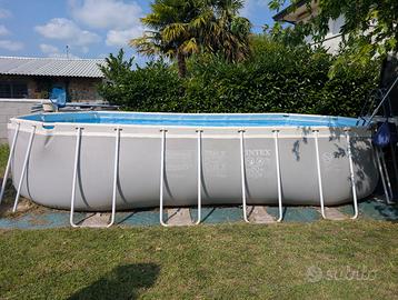 Piscina Intex 610x305x122 con pompa filtro sabbia