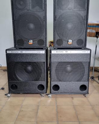MONTARBO 119SA SUBWOOFER + MONTARBO T115A ATTIVE