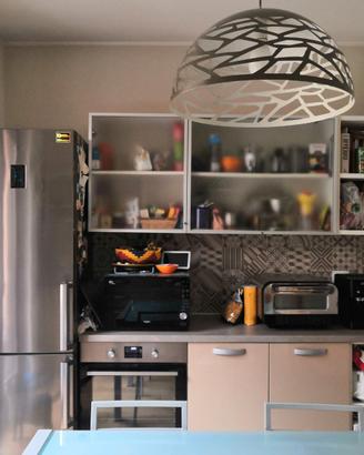 Cucina laccato capucccino+frigo+lavastoviglie