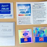 Decals per PC: ASUS, ATI Sapphire