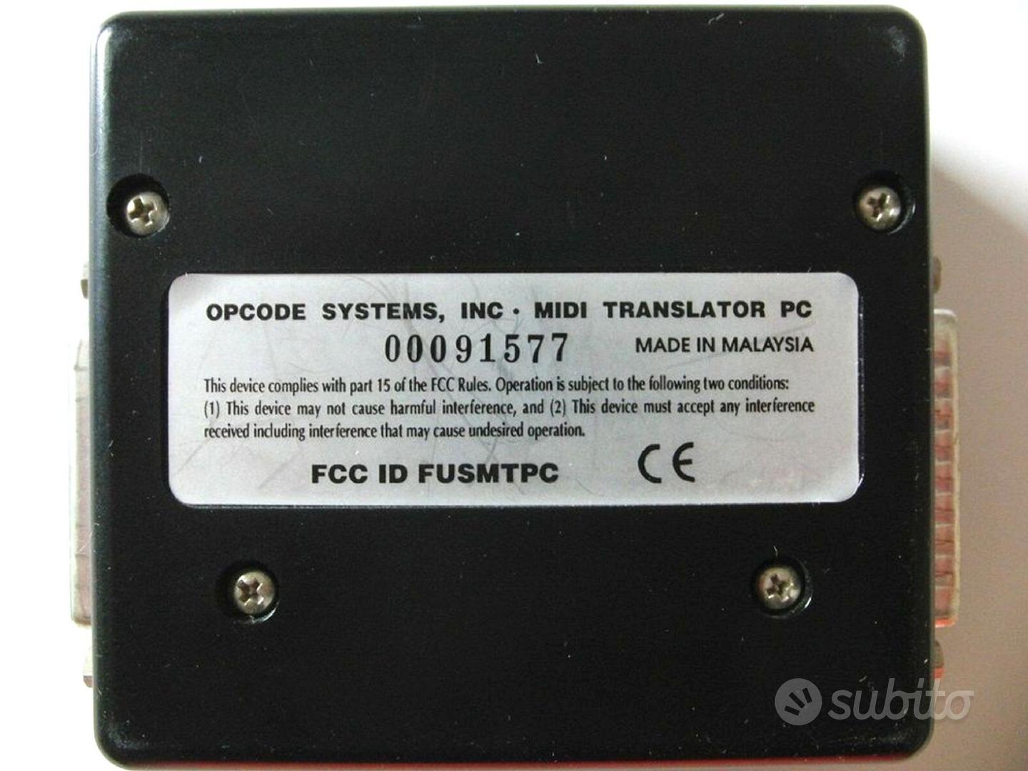 OPCODE MIDI TRANSLATOR PC 2 IN/2 OUT - Strumenti Musicali In