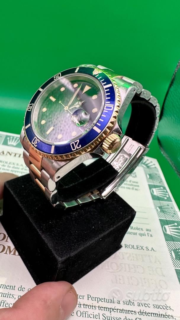 Rolex Submariner 16613 Purple dial Bracciale SEL Abbigliamento e