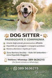 Dog sitter a domicilio - trieste centro ?