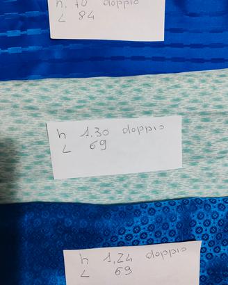 Scampoli di sera, varie fantasie e dimensioni