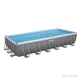PISCINA RETTANGOLARE GRIGIA 7.32MX3.66MX1.32M