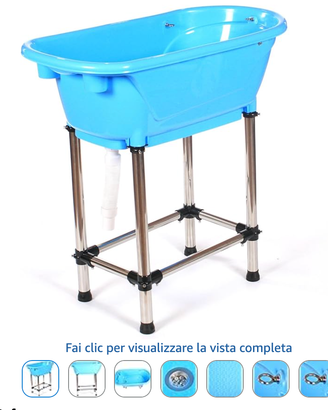 Vasca da bagno per animali domestici