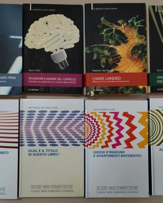 Lotto di 8 libri di scienza matematica e logica