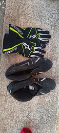 guanti e scarpe kart
