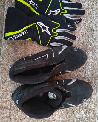 guanti e scarpe kart