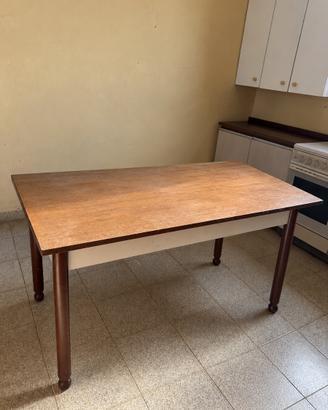 Tavolo vintage rettangolare in legno