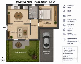 Trilocale a imola