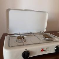 Fornello a gas metano portatile Parker - 2 fuochi