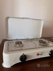 Fornello a gas metano portatile Parker - 2 fuochi