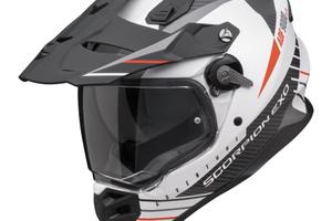 CASCO ADV ADF9000 SCORPION bianco rosso grigio opa