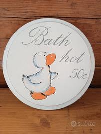 Insegna Decorativa  Bath in Legno
